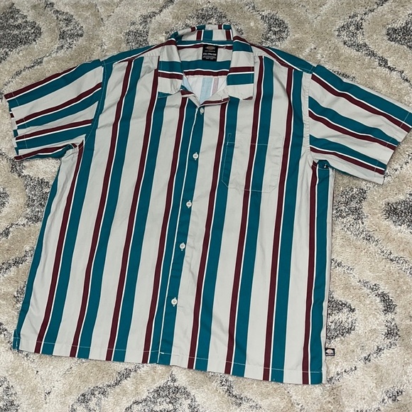 🔥Special Edition UNISEX Dickies SkateBoard Jamie Foy Havana Stripe Button Shirt - Picture 10 of 16